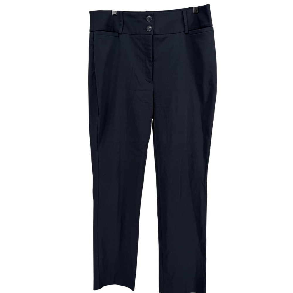 Lane Bryant Navy Blue‎ Straight Leg Dress Pants Womens 14R Stretch Trousers work